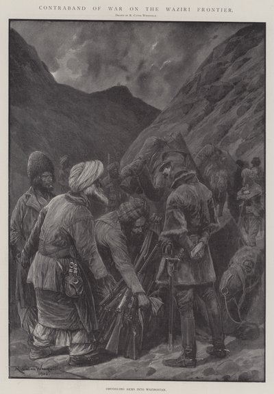 Contrabando de guerra en la frontera Waziri de Richard Caton Woodville junior